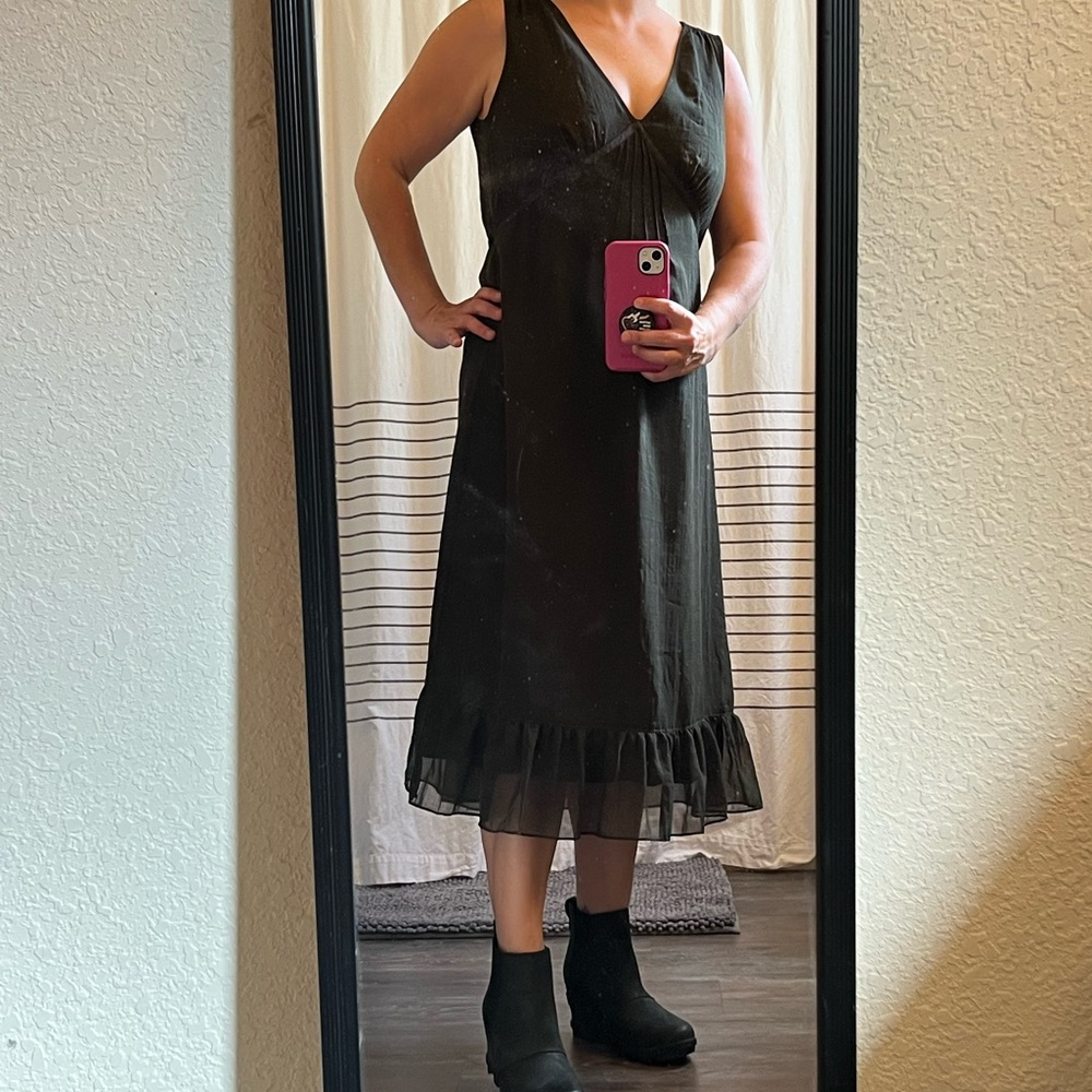 Banana Republic Black Midi Dress